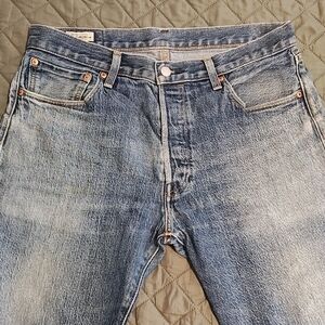 Levi's 501 '93 Premium Men's Jeans Light Blue Straight Fit 33x30 - Button Fly